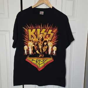 Kiss Army Black and Yellow Graphic Tee